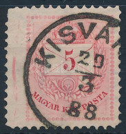 O 1881 5kr Extra Szélesre Fogazva, Festékcsíkkal / Strongly Shifted Perforation, Paint Stripe - Other & Unclassified