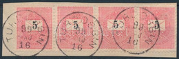 1898 5kr Négyescsík "TURDOSSIN" - Other & Unclassified