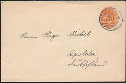 1897 5kr Díjjegyes Levél "BUDAPEST / FŐPOSTA" - "APOLDA" Richter Lajostól Hugo Michel-nek Címezve - Other & Unclassified