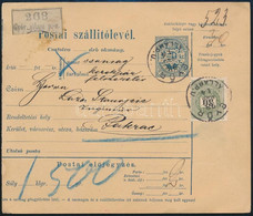 1898 Szállítólevél 30kr Díjkiegészítéssel "GYŐR / ÁLLAMP. U." - "PAKRAC" - Other & Unclassified