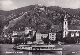 3153 - Österreich - Niederösterreich , Dürnstein In Der Wachau , Schaufelraddampfer Stadt Wien , Dampfer , Schiff - Gela - Wachau