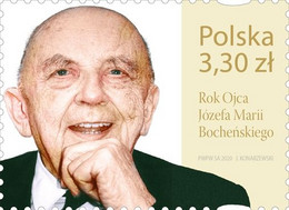 Poland 2020 30 VIII  Józef Maria Bocheński Polish Dominican, Logician And Philosopher Mini Full Sheet MNH ** - Théologiens