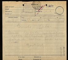 1920 Telegrama / Telegraphe / Telegramme . Carimbo "CABO". "CABLE" Cancel PORTUGAL - Covers & Documents