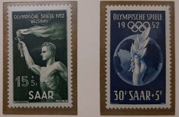 Sarre - 1952 Helsinki  Olimpic Games / Sports / Giochi Olimpici - Set MH - Verano 1952: Helsinki