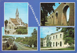 78 Louveciennes Eglise St Martin Hotel De Ville Centre Commercial Les Clos Aqueduc Voiture Auto Citroen 2cv Chevaux - Louveciennes