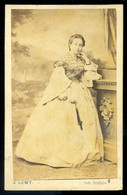 WIEN 1860. Ca. Lőwy : Ismeretlen Hölgy, Régi Visit Fotó - Unclassified