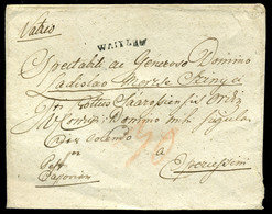 VÁC  Dekoratív Portós Levél "WAITZEN" Eperjesre Küldve  /  Decorative Unpaid Letter To Eperjes - ...-1867 Prefilatelia