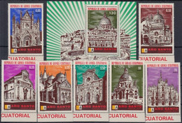 ** 1974 Szent év 1975 Fogazott és Vágott Sor Mi 363-369 + A 363-369 + Blokk 105-106 - Altri & Non Classificati