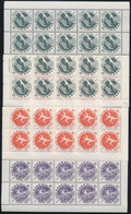 ** 1962 Nyári Olimpia 1964, Tokió (III) Kisív Sor, Summer Olympics 1964, Tokyo (III) Mini Sheet Set Mi 807-809 - Altri & Non Classificati