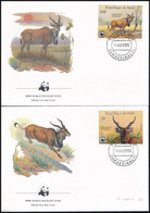 1986 WWF: Antilop Sor Mi 1078-1081 4 Db FDC-n - Autres & Non Classés