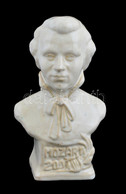 Mozart Büszt, Mázas Kerámia, Jelzett, Máz Hibákkal, M: 18 Cm - Andere & Zonder Classificatie