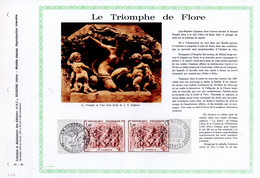 RRR " LE TRIOMPHE DE FLORE De CARPEAUX " Sur Feuillet PAC N°té RARE 000 Ex De 1970 N°YT 1641. Parf état. RRR - Nus