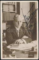 1916 Otto Tressler (1871-1965) Filmszínész Aláírt Fotólapja, 13x9/ Autograph Signature Of Otto Tressler (1871-1965) Film - Autres & Non Classés