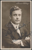 Cca 1917 Franz Höbling (1886-1965) Osztrák Színész és Filmrendező Dedikált Fotólapja, 13x8/ Autograph Signature Of Franz - Autres & Non Classés