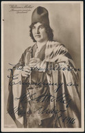 1916 William Miller Operaénekes Sajátkezű Dedikációja Egy őt ábrázoló Fotólapon, 13x8 Cm/ Autograph Signature Of William - Autres & Non Classés