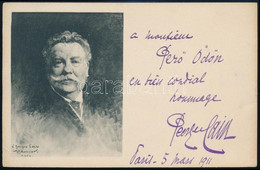 Georges Cain (1856-1919) Francia Festőművész Autográf Dedikálása Gerő Ödön (1863-1939) Művészeti írónak és Irodalmárnak  - Autres & Non Classés