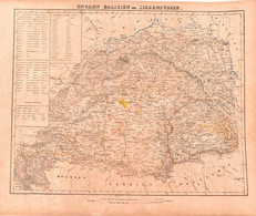 Cca 1868 Galizien, Ungarn Und Siebenbürgen, Térkép, 36×44 Cm - Altri & Non Classificati