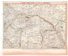 Cca 1870 Galizien, Nord-Ungarn Und Ein Theil Von Siebenbürgen, Druck Und Verlag Von C. Flemming, Térkép, 37×44 Cm - Altri & Non Classificati