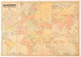 1941 Az "Igazság" Tájékoztató Térképe, Kiadja: Magyar Földrajzi Intézet Rt, 57×81 Cm - Altri & Non Classificati