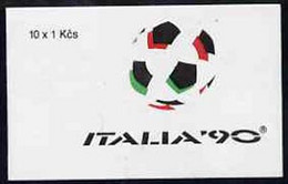 Booklet - Czechoslovakia 1990 'Italia 90' World Cup Football 10kc Booklet Complete And Fine - Other & Unclassified