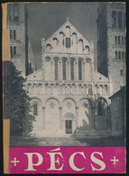 Vörös Márton: Pécs. Bp., 1941, Officina, 35+5 P.+24 T.+1 P. Fekete-fehér Fotókkal. Kiadói Kartonált Papírkötés, Javított - Non Classés