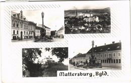 T2/T3 1965 Nagymarton, Mattersdorf, Mattersburg; Mozaiklap Várral / Multi-view Postcard With Castle - Zonder Classificatie