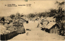 T1/T2 1912 Stanley-Falls, Un Village / Boyoma Falls, Village - Non Classificati