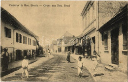 T2/T3 1918 Brod, Bosanski Brod; Street, Shop Of Deutsch (Rb) - Non Classés