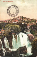 T2 Jajce, Wasserfall / Waterfall + "Zensuriert K.u.K. Truppenspital Banja-Luka" - Non Classés