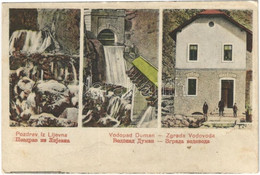 T2/T3 1923 Livno, Lijevno; Vodopad Duman, Zgrada Vodovoda / Waterfall, Waterworks - Non Classés