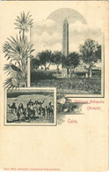 * T2 Cairo, Caire; Obélisque Heliopolis (Matarie) / Camels, Obelisk. Art Nouveau, Floral - Non Classés