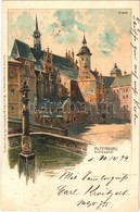 T2 1899 (Vorläufer) Altenburg, Schlosshof / Castle Courtyard. Künstler-Ansichtspostkarte Bruno Bürger & Ottillie No. 207 - Non Classés
