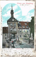 T2/T3 1905 Bamberg, Rathhaus / Town Hall (EK) - Non Classés