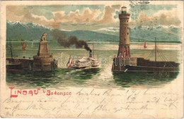 T2/T3 1898 (Vorläufer) Lindau Im Bodensee. Louis Glaser Litho (EK) - Non Classés