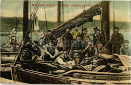 * T2/T3 Svenskt Folklif, Friska Vindar / Swedish Folklore, Fishermen In A Boat - Zonder Classificatie