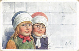 T2/T3 1914 Children Art Postcard. B.K.W.I. 686-1. S: K. Feiertag (EK) - Non Classificati