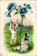 T3 1906 Children With Flowers. Emb. Litho (EB) - Non Classificati