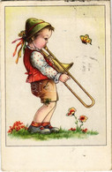 T2/T3 1942 Boy Playing The Trombone. EAS 2263. (EK) - Non Classificati