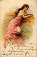 T2/T3 1902 Sommer / Lady Art Postcard. Litho (EK) - Non Classificati