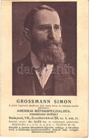 T2/T3 1910 Grossmann Simon Amerikai Műfogspecialista Fogorvosi Intézetének Relámlapja. "A Párisi Fogorvosi Akadémia álta - Zonder Classificatie