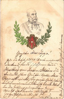 T2/T3 1900 Franz Josef / I. Ferenc József / Franz Joseph I Of Austria, Habsburg Emb. Litho Coat Of Arms (fl) - Unclassified