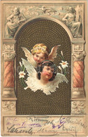 * T2/T3 1900 Angels. Art Nouveau, Litho Greeting (Rb) - Non Classés