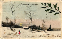 T3 1904 Fröhliches Neujahr! / New Year Greeting Card, Winter Landscape. R.F.W.I. Serie 31. (EB) - Non Classés