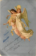 * T3/T4 1901 Szerencsés Boldog Újévet! / New Year Greeting Art Postcard, Romantic Couple. Kunstverlag Rafael Neuber Seri - Non Classés