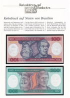 Brazília ~1984. 100C + 200C Német Nyelvű Ismertetővel T:I Brazil ~1984. 100 Cruzeiros + 200 Cruzeiros With Information T - Non Classificati