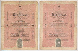 1848. 2Ft "Kossuth Bankó" (2x) T:III,III- Adamo G106 - Non Classés