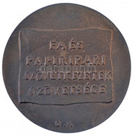 Borsos Miklós (1906-1990) DN "Fa és Papiripari Szövetkezetek Szövetsége / Hintaszék" Br Plakett (82mm) T:1-,2 - Zonder Classificatie