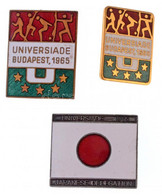 1965. "Universiade" Zománcozott Jelvény (3xklf) 1965. "Universiade" Enamelled Badge (3xdiff) - Unclassified