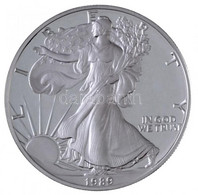 Amerikai Egyesült Államok 1996S 1$ Ag "Liberty" Dísztokban, Tanúsítvánnyal (0,999/31,1g) T:PP USA 1996S 1 Dollar Ag "Lib - Unclassified