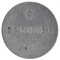 Ausztria 1849A 6kr Ag T:1- Austria 1849A 6 Kreuzer Ag C:AU Krause KM#2200 - Unclassified